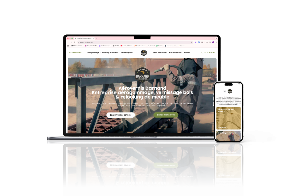 creation de site internet Darnand Aerogommage