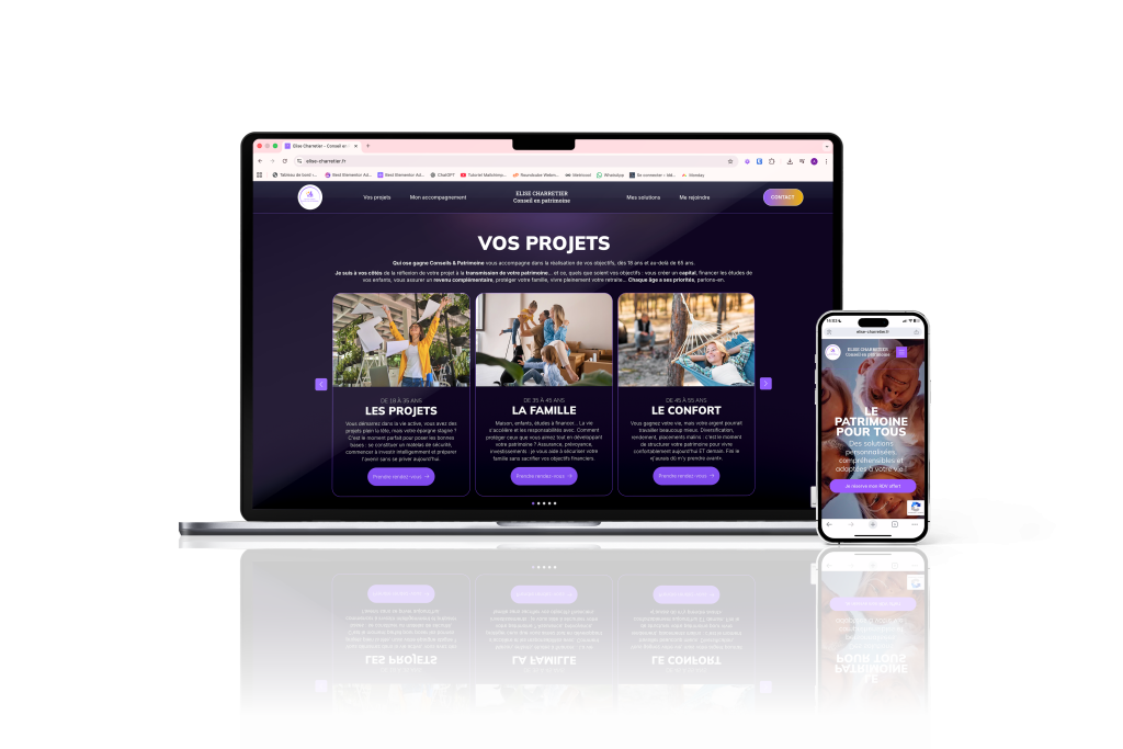 Agence de communication 3 creation site internet elise charretier